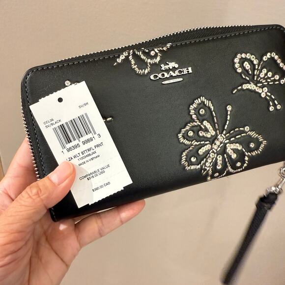 Coach Long Zip Around Wallet With Star Print CCL38 & CCL39 ‼️choose 1 color‼️ - Picture 12 of 12